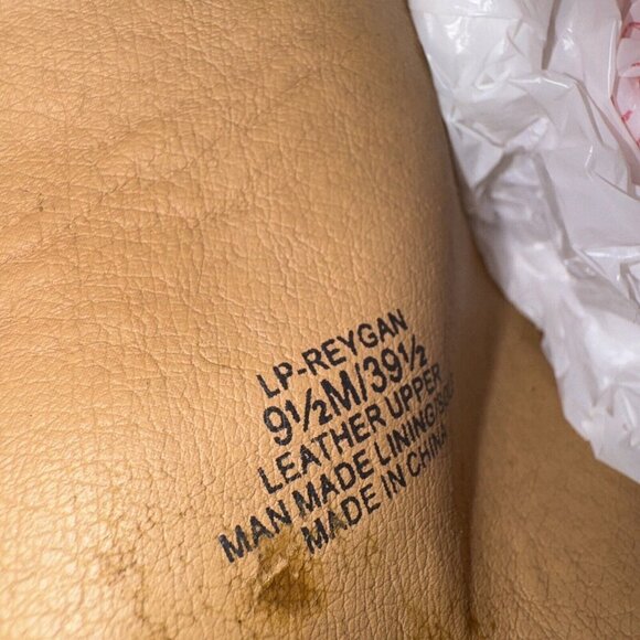 Lucky Brand Reygan Anthropologie Camel Tan Suede Leather Sandal Wedge Clog 9.5‎ - Picture 5 of 5